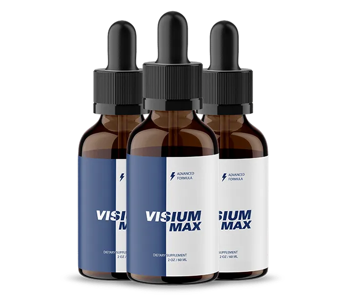Visium Max eye care bottles